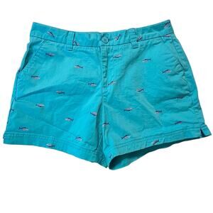Magellan Outdoors Women’s Shorts Size 4 Teal Fish Print